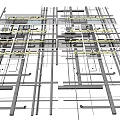 Industrial Piping System Structure Design With Framework And Layout Details