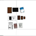 Organized Collection Of Various Office Supplies Leather Notebooks Folders Papers And Pen