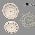 Minotli Ceiling Medallions In Different Styles With Simple And Ornate Designs