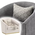 Modern Single Sofa In Multiple Colors With Comfortable Cushions And Stylish Upholstered Design 3d model
