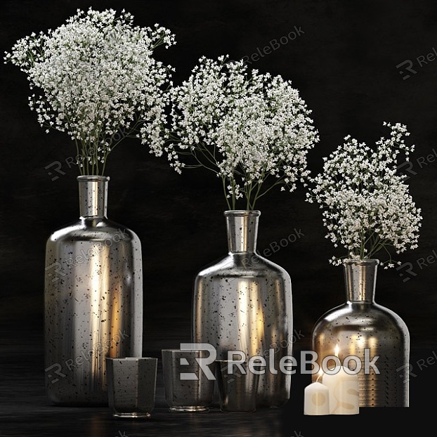 Desktop ornaments decorative vase floral model