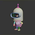 Robot Assistant Small Robot Butler Robot Butler Figure Game Figure 3d model