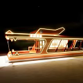 Modern Orange Citizen Service Station With Glass Windows And Contemporary Design