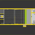 Yellow Frame Industrial Equipment With Transparent Panels And Black Internal Components