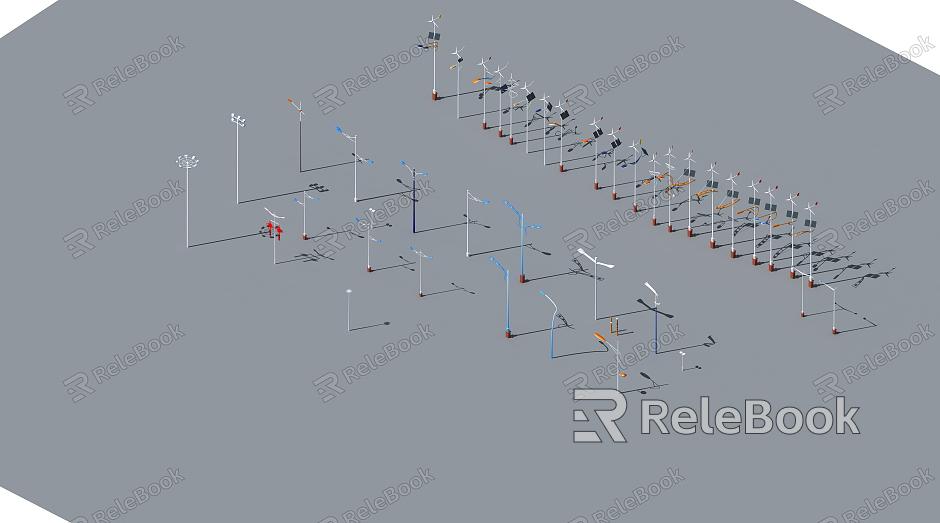 Outdoor solar wind street light model