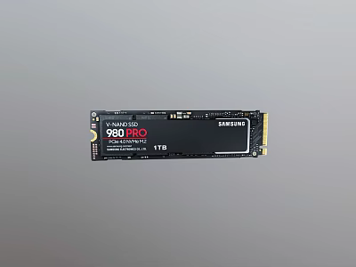 Samsung 980 PRO 1TB M.2 SSD For Computer Storage And Performance Enhancement 3d model