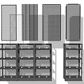 Metal iron mesh combination grid combination 3d model