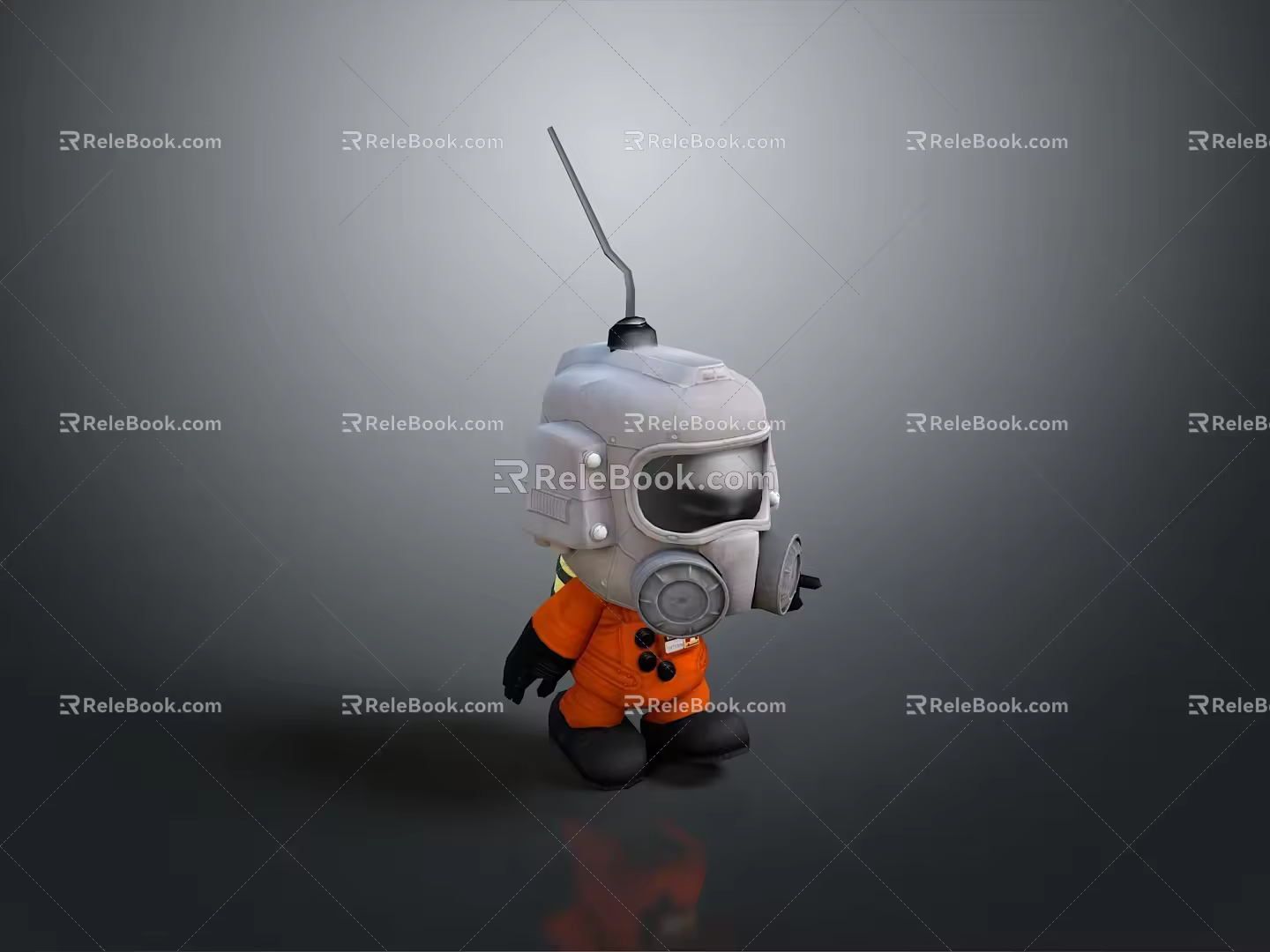 Robot Robot Assistant Small Robot Robot Butler Robot Butler Figure Game Figure 3d model