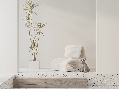 modern leisure chair 3d model