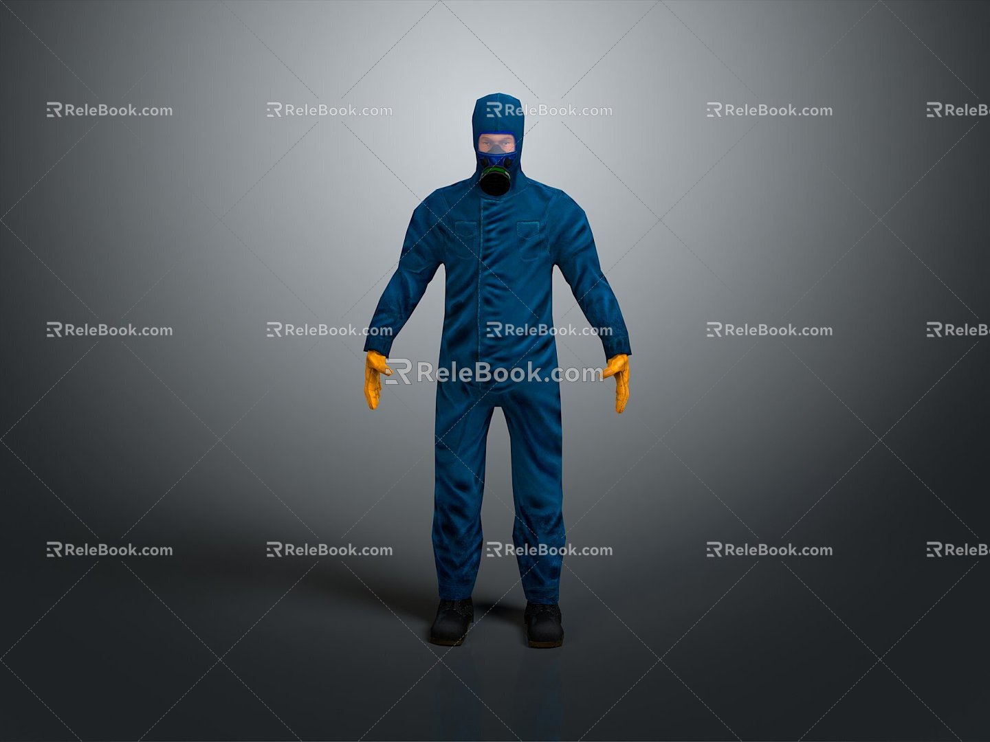 Protective Clothing Biochemical Clothing Protective Clothing Tooling Male Tooling Work Clothing Repairman Clothing Repair Clothing 3d model