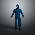 Protective Clothing Biochemical Clothing Protective Clothing Tooling Male Tooling Work Clothing Repairman Clothing Repair Clothing 3d model