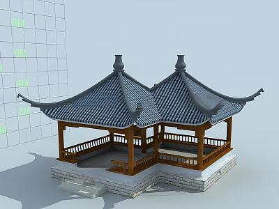 Ancient Pavilion of Chinese-style Ancient Architecture model