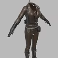 Tactical Utility Outfit With Cap Jacket Pants Boots And Belt Pockets