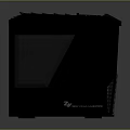 Modern Black TUF Gaming Computer Case With Transparent Panel And Sleek Design