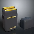 Gamma+ Professional Shaver with Dark Gray Gold Design and Matching Storage Case