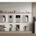 Modern water dispenser coffee machine water purifier direct drinking tea bar machine pipeline machine 3d model