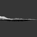 Detailed 3D Square Topographic Terrain Model Showcasing Mountain Ranges And Valleys