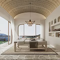 Serene SPA Sauna Retreat With Wooden Ceiling Natural Light And Comfortable Seating