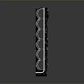 Black Weapon Component With Yellow Serial Number 00707238 And Metal Surface Holes