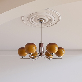 Bauhaus medieval chandelier 3d model