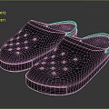 Gray Perforated Clogs Shoes Featuring Simple Design Breathable Holes And Rubber Sole