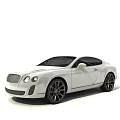 White Bentley Two Door Sports Car With Black Wheels And Luxury Exterior