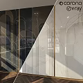 Elegant Modern Kitchen Components With Marble Island And Gold Accents
