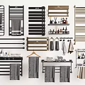 Modern Bathroom Cabinet Rack With Towel Racks Shelves Hooks And Storage Solutions Design