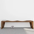 Wooden Bench With Book And Shoes Against White Wall On Gray Floor