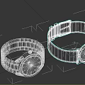 Two Stylish Watches With Different Band And Dial Designs