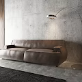Modern Double Sofa Italian Simple Sofa 3d model