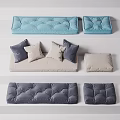 Cozy Home Living Cushions And Soft Pillows In Various Blue Gray Beige Hues
