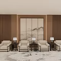 Modern Reception Room Leisure Reception Sofa Reception Hall Furniture Leisure Reception Office Reception Space Office Furniture 3d model
