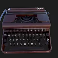 Vintage Olympia Brown Typewriter With Classic Design Mechanical Keys And Retro Body