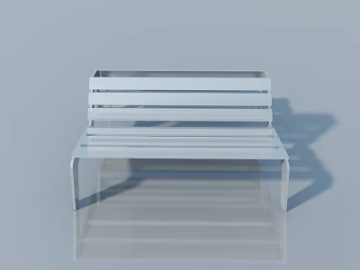 Modern Hinged Door With Sleek Metal Frame And Smooth Surface For Interior Use 3d model