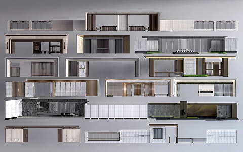 Modern Gate Entrance Gate Landscape Gate Community Gate Enterprise Gate Factory Gate Company Gate 3d model