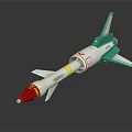 Cosmic Aerospace Rocket Model Featuring Red White Green Design And Propulsion System For Space Missions