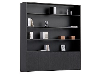 Modern Bookshelf 3d model