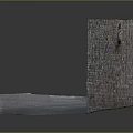 Industrial Brick Wall Building With Multiple Roll-up Doors And Front Flat Area