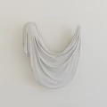 Light Gray Soft Curtain With Natural Folds And Draped Texture For Modern Interior Design