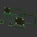 Metal Mounting Equipment With Various Sizes Riveted Brackets And Frames