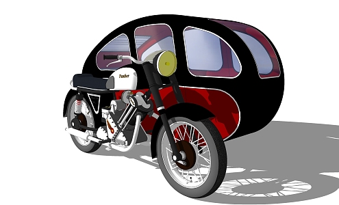 Modern Motorcycle 3d model