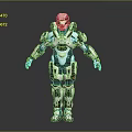 Futuristic Mech Warrior Character With White Black Armor And Advanced Tech Design
