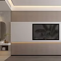 Modern Hotel Guest Room With Twin Beds And Tropical Plant Mural Accent Wall