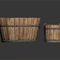 Children Playful Wooden Buckets with Metal Hoops Small and Large Sizes