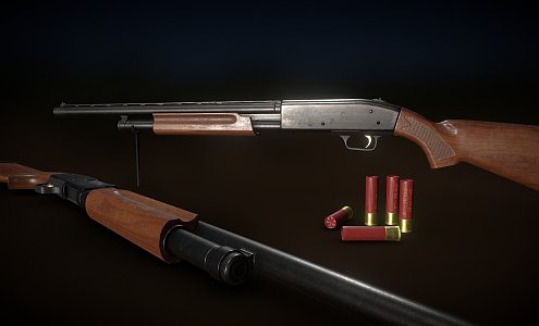 Shotgun 3d model