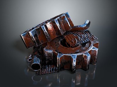 gear large gear small gear cast iron gear internal gear external gear bevel gear 3d model