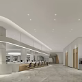 Modern Reception Front Desk With Wooden Accents Waiting Chairs And Bright Interior