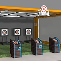 Indoor Archery Sports Range With Targets And Equipment For Fitness Training