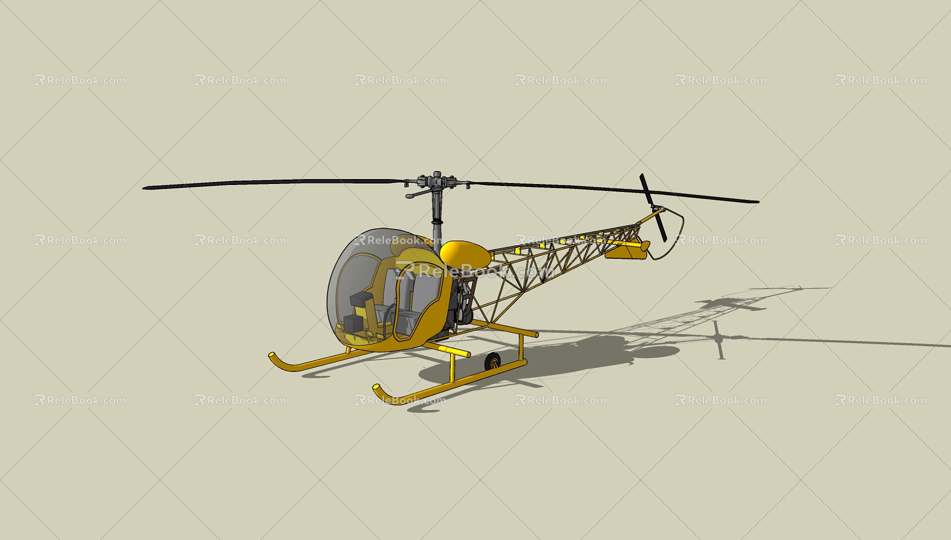 Helicopter 3d model